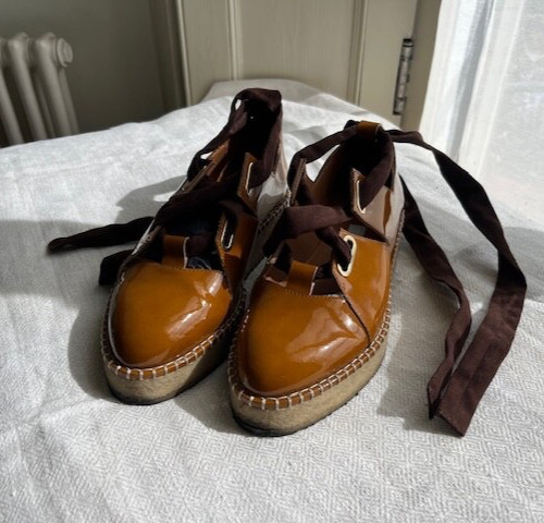 Miista woman ochre patent - miista,