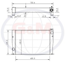 Radiator for CASE Skid Steer Loader 84379153 12343