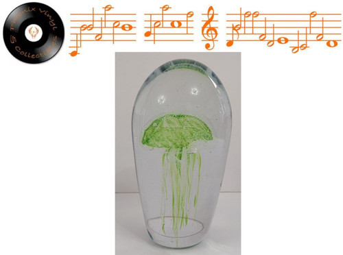 Vintage large glass green - large,