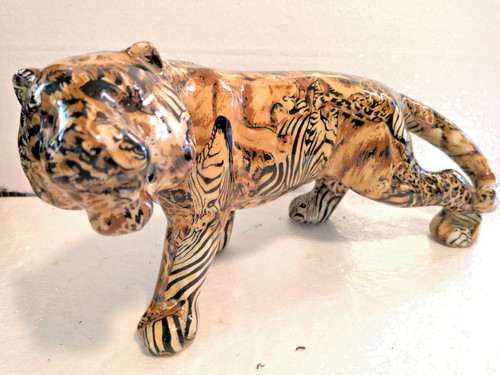 Large lavie tiger statue 1980s - tiger,