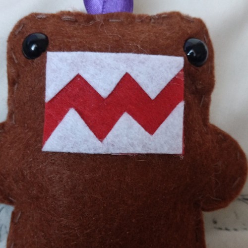 Domo mini felt plush keyring - domo,