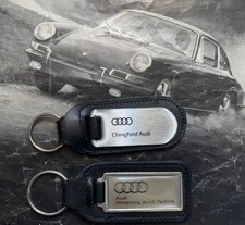 Two Genuine Audi Keyrings