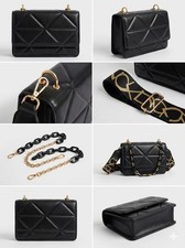 shoulder bag Black Leather