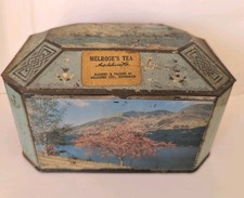 Melrose's Vintage Tea Caddy Tin Scotland Images