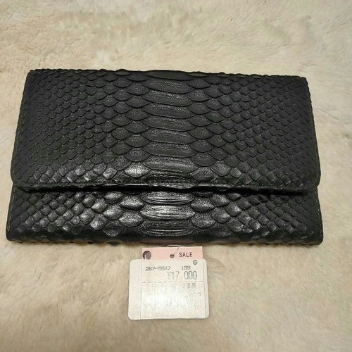 Python leather long - long, bifold