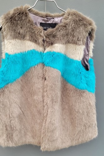 Marc cain faux fur colourblock - cain,