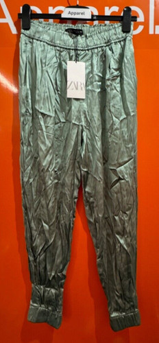 Zara satin effect joggers - satin-effect,