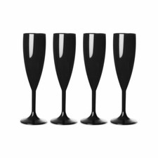 Champagne Flute Black -