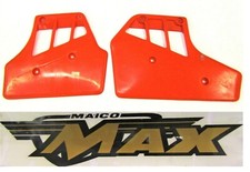 Maico radiator scoops red for Maico year 1987 : original
