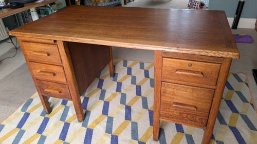 Antique teachers desk nice - antique, desk,