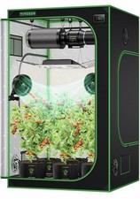 VIVOSUN S448 4x4 ft Grow Tent, 120*120*200cm Reflective Mylar,600D Oxford Fabric