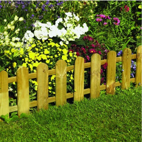 Wooden garden lawn edging - wooden,