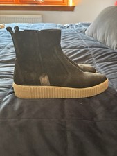 Gabor Black Suede Ankle Boot