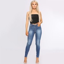 Enzo Womens Skinny Stretch Jeans Ladies  Denim Slim Fit Pants UK Size 6-26