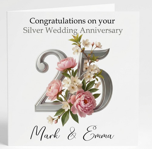 Personalised 25th wedding - 25th,