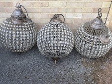 Ceiling Globe Lights X3