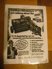 1959, 'JONES' MINOR MK 1V BALER ADVERT (LAMINATED PHOTOCOPY)