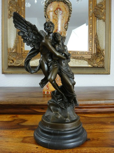 Bronze statue cupid - statue, psyche