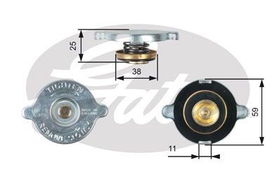Gates radiator cap for - gates,