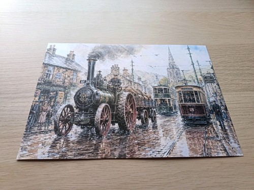 Vintage steam traction engine - steam,