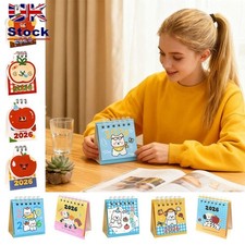 Mini 2026 Desk Calendar Coil Binding Schedule Planner  Office School Supplies