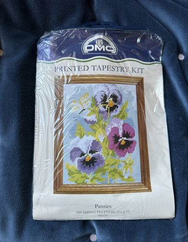 Vintage dmc pansies printed - dmc,