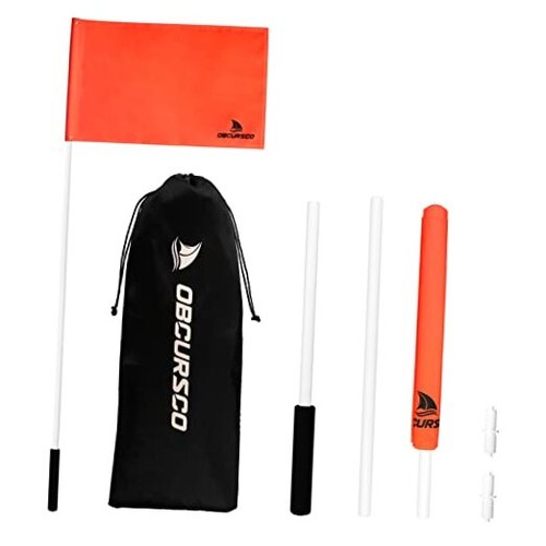 Orange boat flag with - boat,