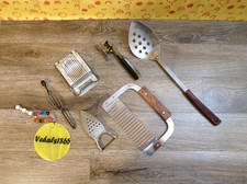 Vintage Kitchen Utensils CHOICE: Egg Slicer, Can Opener, Potato Peelers, Cutter