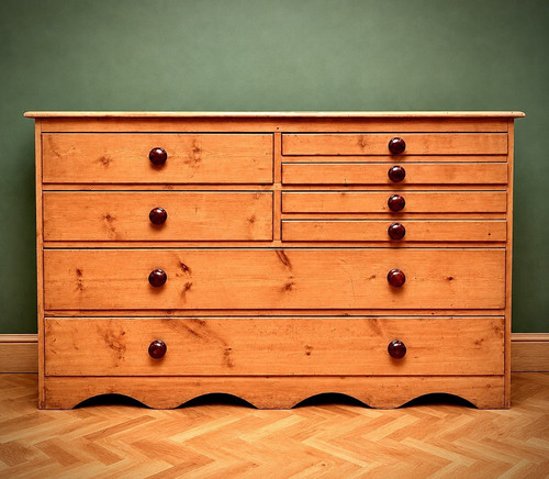 Drawer antique pine chest - drawer,