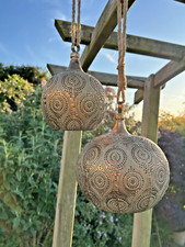 Set of 2 Hanging Garden Bells