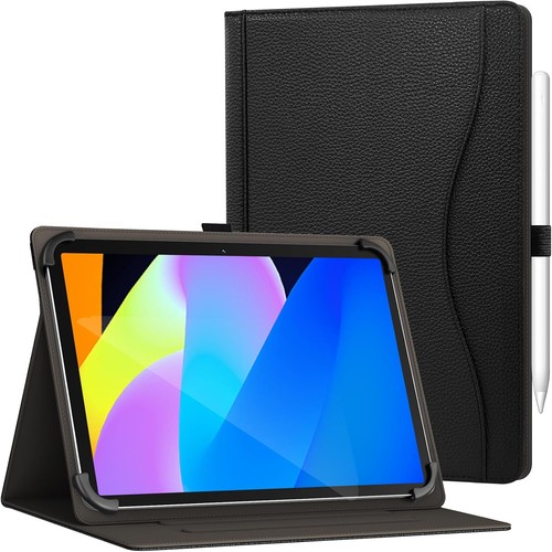 Black leather universal 6 - leather,