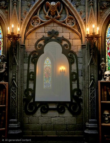 Gothic style black - black, wall