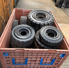 Job lot of forklift tyres