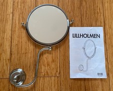 IKEA LILLHOLMEN Mirror Stainless Steel Wall Mounted Double Sided Bathroom Mirror