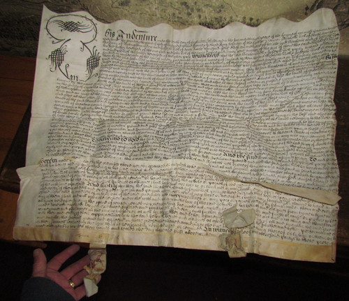 1682 vellum indenture - indenture, lease