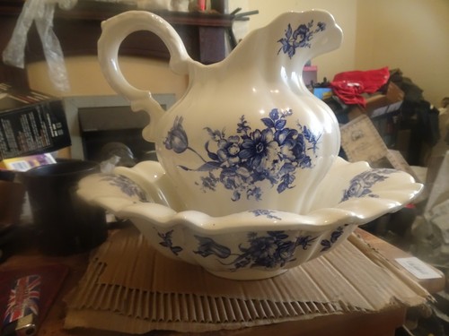 Staffordshire ironstone jug - staffordshire,