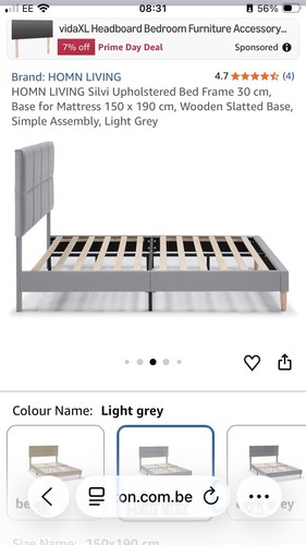 Upholstered bed frame - upholstered, plus