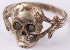 Ring Memento mori skull