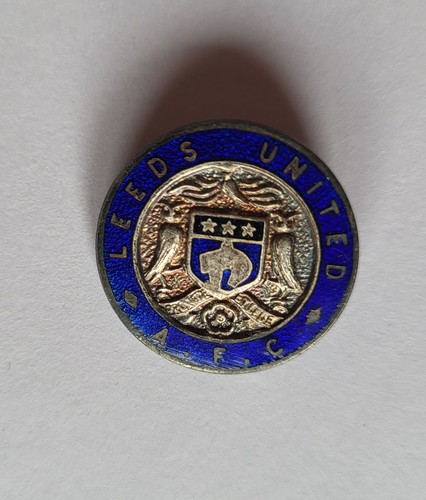 Vintage enamel leeds united - enamel,