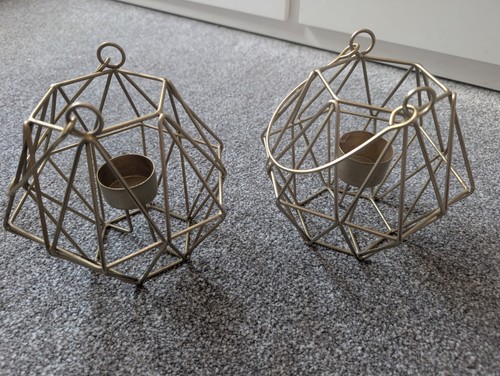 2pc candle holders set - , with