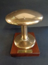 Antique Bronze Ship's Bollard on Wooden Base - SS Mitchaeleen