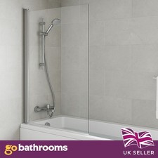 600mm Bath Screen Frameless