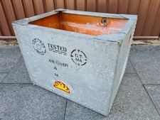 LARGE VINTAGE GALVANISED STEEL WATER TANK (INDUSTRIAL/PLANTER) - NO RES.