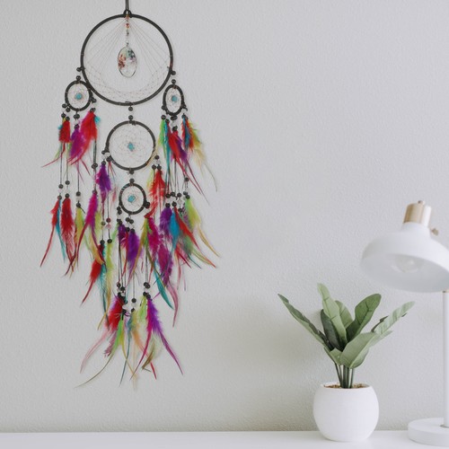 Decorative multi color plume - color,