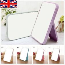 Square-Shape Hand Mirror Held Vanity Fold Mirror Standing Makeup Dresser Mirror