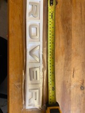 ROVER RANGE REPLACEMENT SILVER BADGE SET "50MM" X  "50MM"  LETTERS TWIN PACK