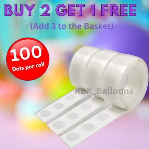 100 1000 adhesive dots tape - -,