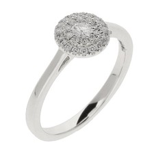 9ct White Gold Circular