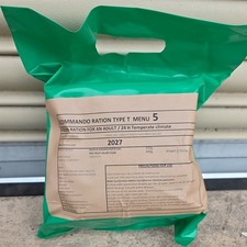 New Sealed French Type T 5 Commando 24hr Ration Pack MRE 2027 Menu RCIR Rations