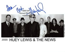 HUEY LEWIS    8 x10"  Autographed Hand Signed Photo 7780